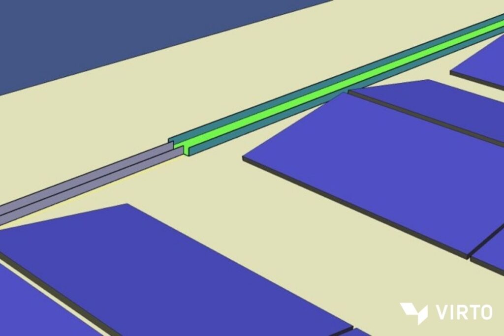 Virto.cad software for 3d visualization of cable trays